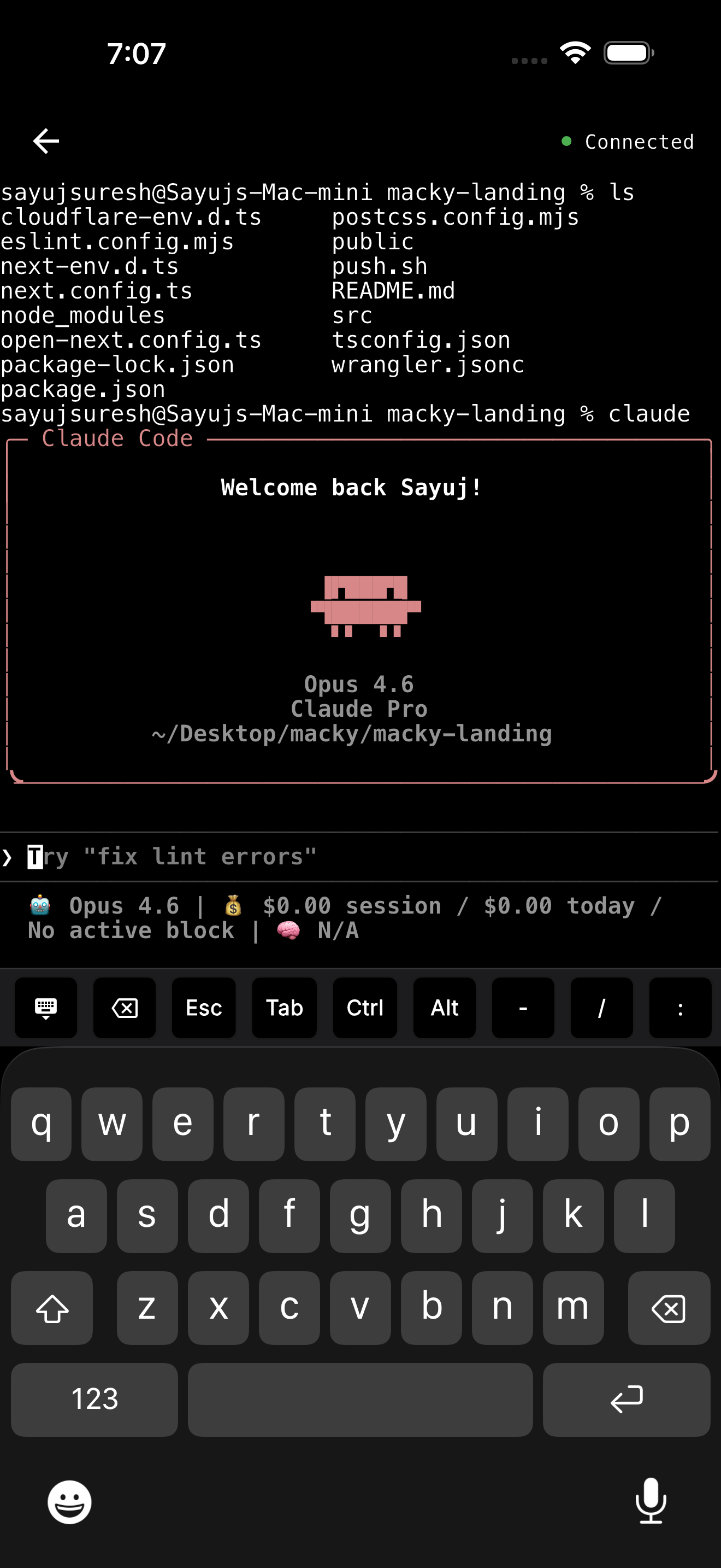Claude Code on iPhone